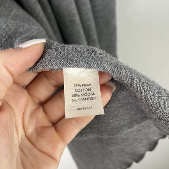 Pure Jill Cardigan Gray open front XL 227 - Picture 3 of 4